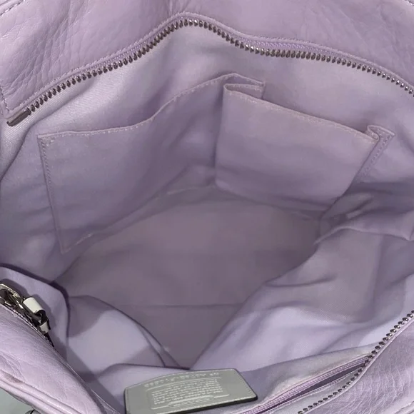 Coach F10692 Lavender and White Tote Bag - Picture 4 of 10